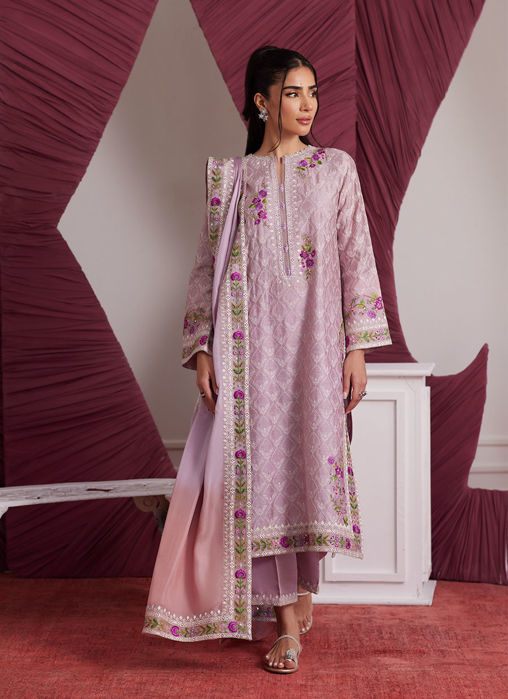 Picture of Rosa Mauve Shirt And Dupatta