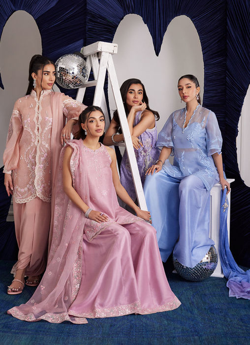 Cassie Periwinkle Shirt And Dupatta