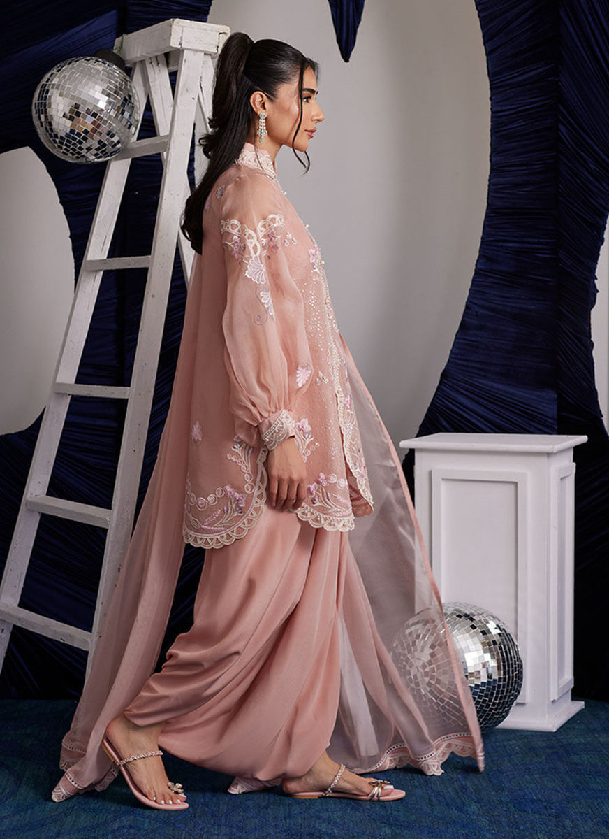 Piper Blush Shirt And Dupatta