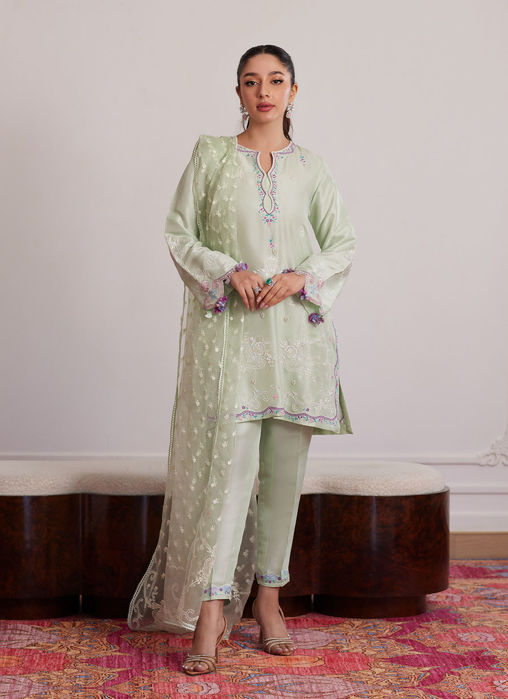 Picture of Pilar Mint Shirt And Dupatta