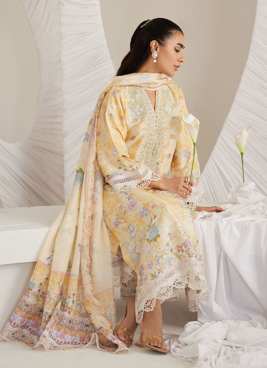 Gemma Lemon Shirt And Dupatta