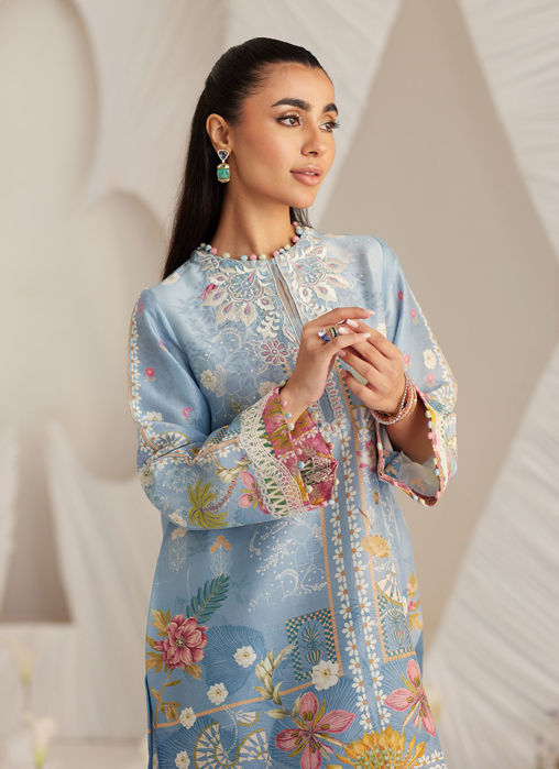 Carla Slate Blue Shirt and Pants