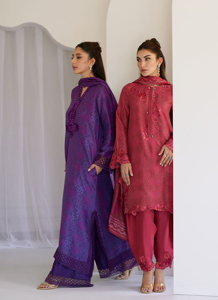 Amity Purple Shirt And Dupatta