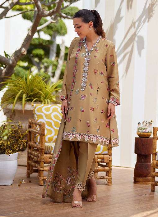 Picture of Lira Beige Shirt And Dupatta