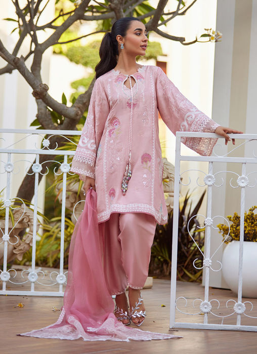 Picture of Jovie Tea Pink Shirt And Dupatta
