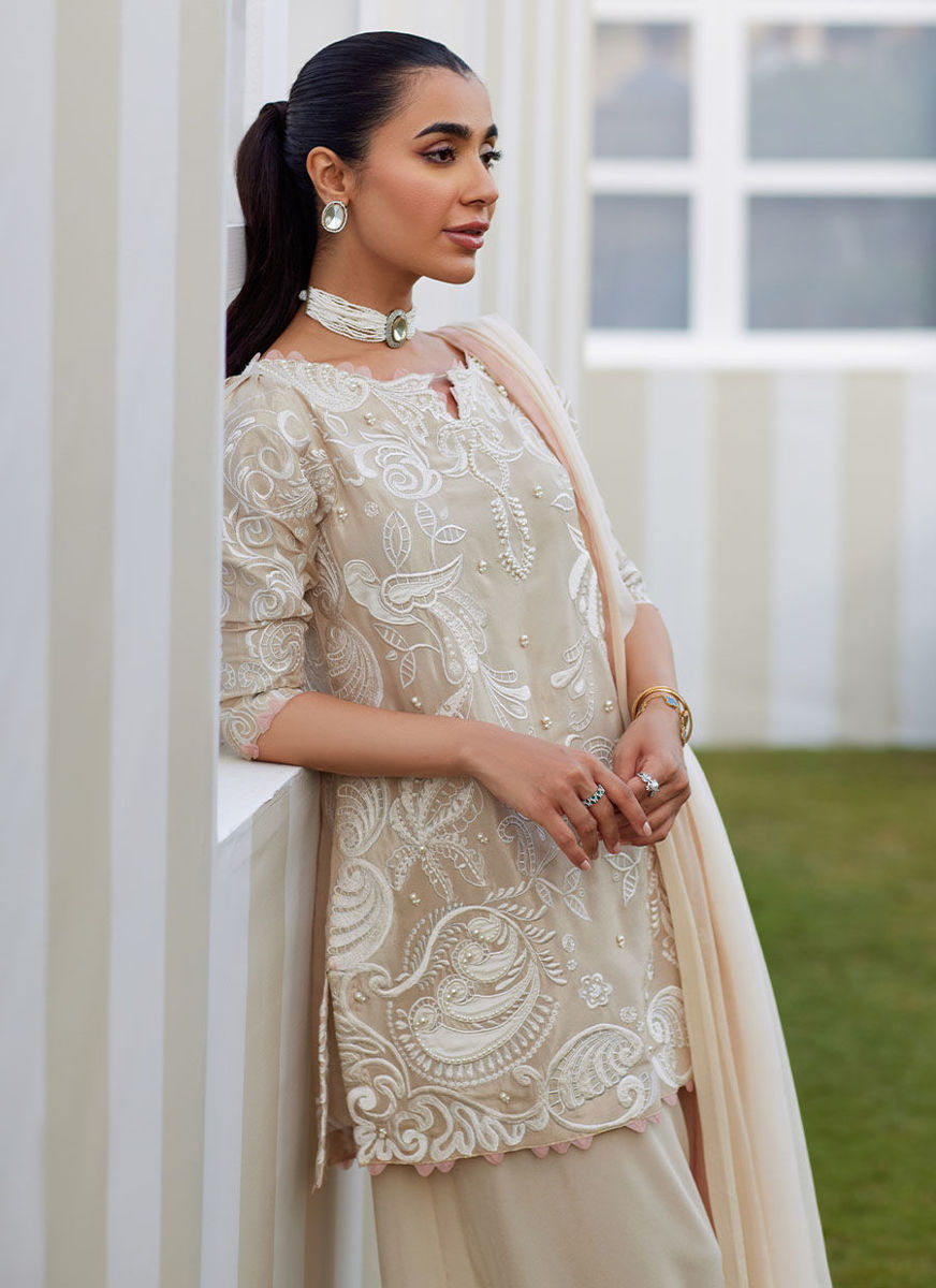 Danika Sand Shirt And Dupatta