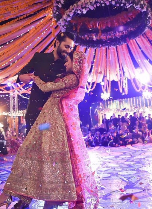 Picture of Afifa In A Signature Gota Embellished Kalidaar