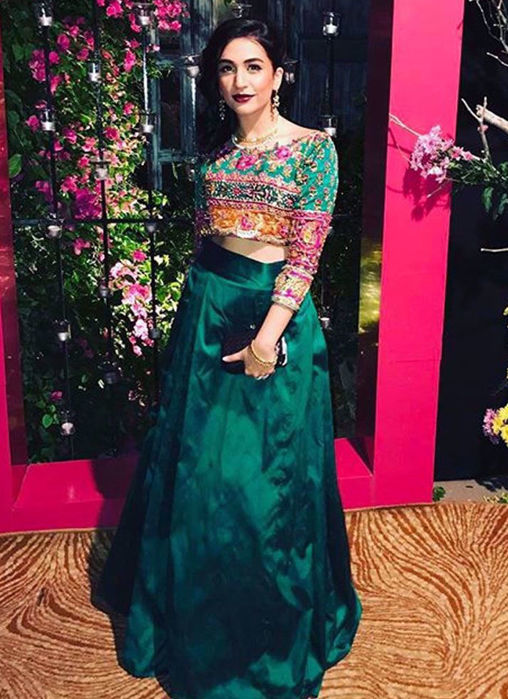 Picture of Sana Ansari In A Show Stopping Farah Talib Aziz Lengha Choli!