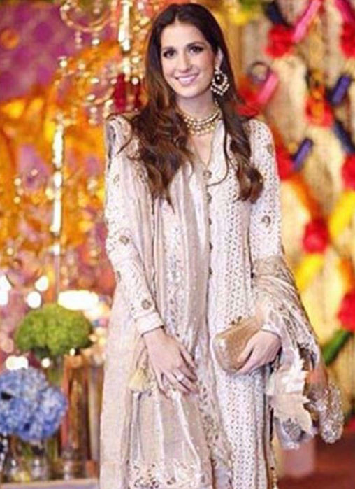 Picture of Shehrbano Taseer Radiant In Farah Talib Aziz Wedding Wear