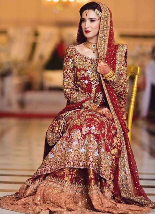 Picture of Saman Naeem Mirza, A Vision In Traditional Shades Of Reds