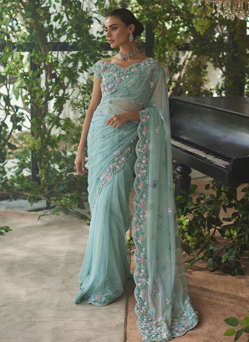 Picture of Vanya Aqua Saree