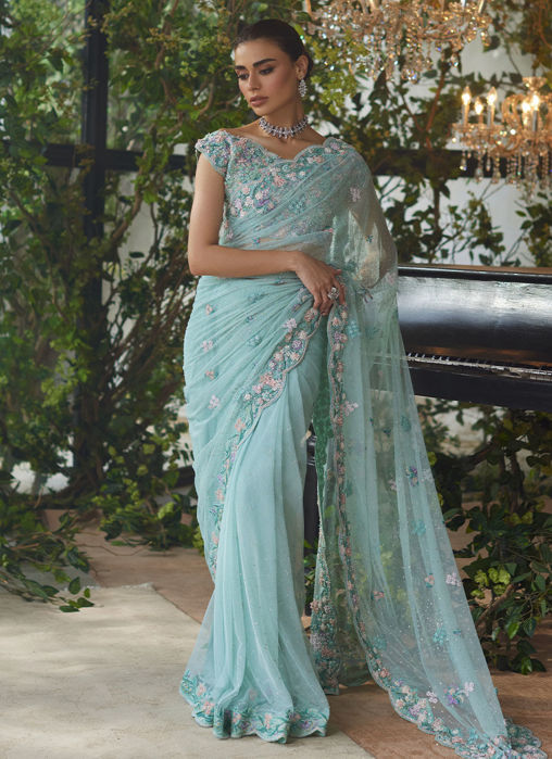 Vanya Aqua Saree