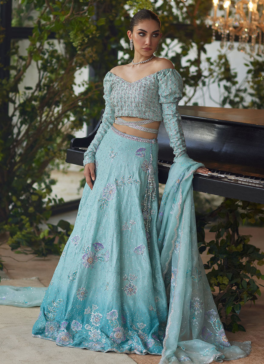 Mirabelle Aqua Lehnga Choli