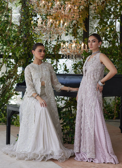 Vanika Ivory Organza Jacket