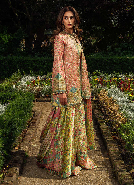 Shae Blockprinted Dhaka And Short Jacket