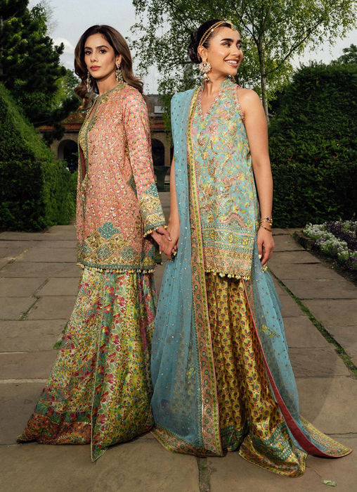 Shae Blockprinted Dhaka And Short Jacket