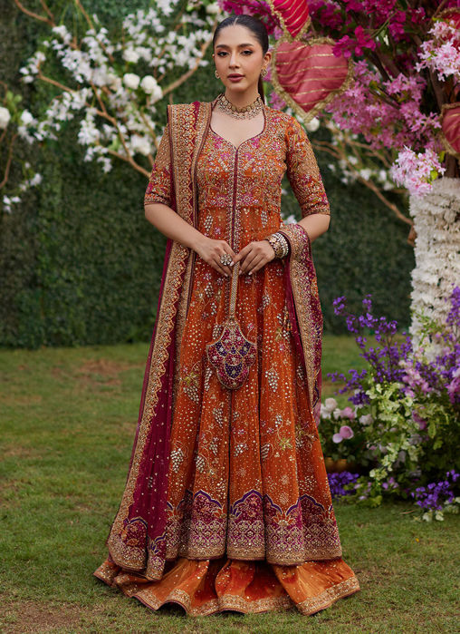Mireya Burnt Orange Kalidaar