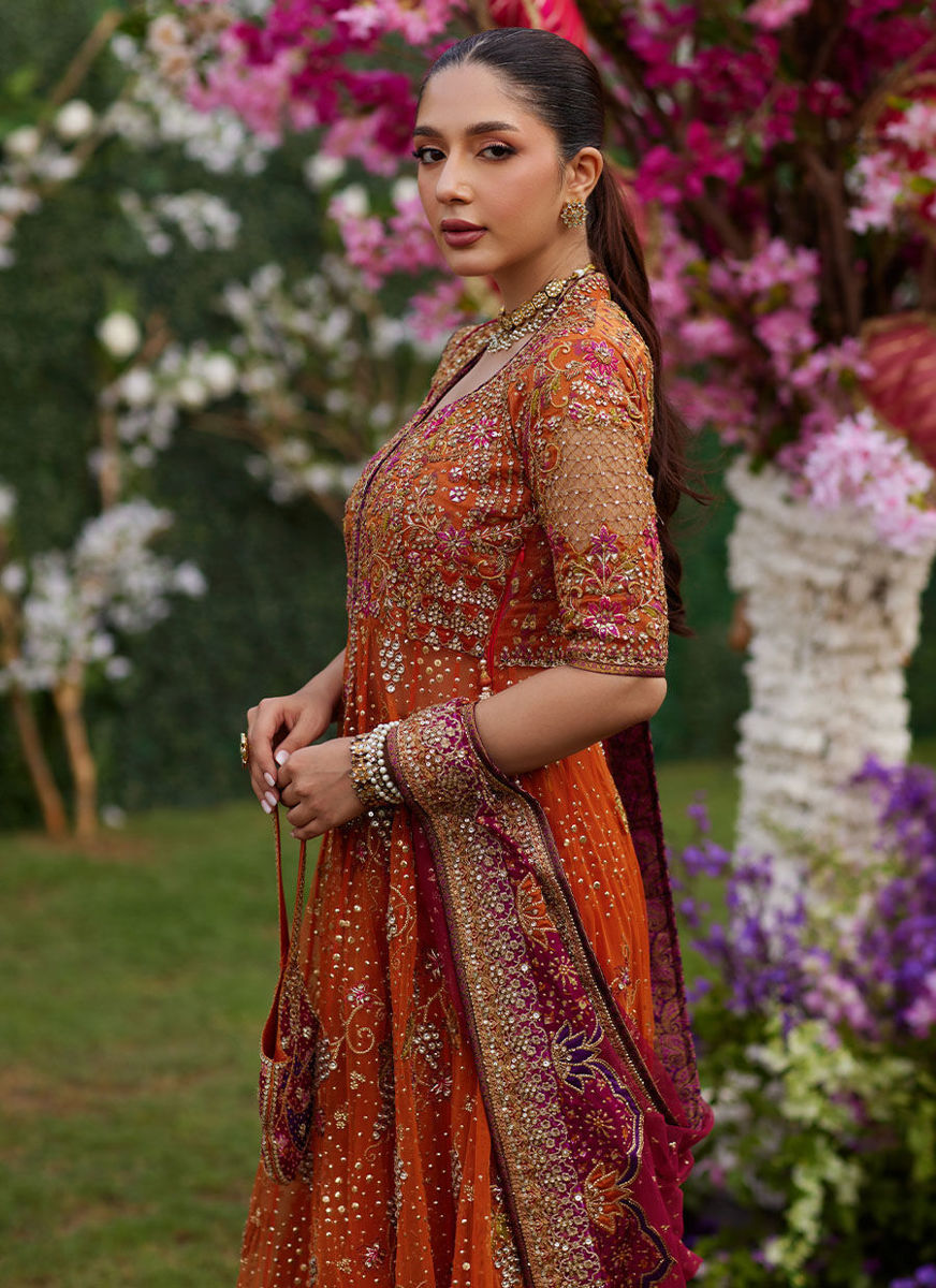 Mireya Burnt Orange Kalidaar