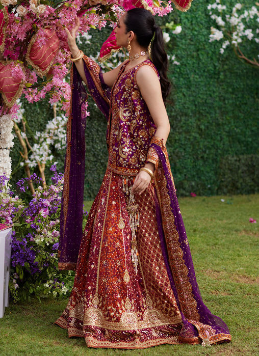 Leena Block Printed Lehnga And Jacket