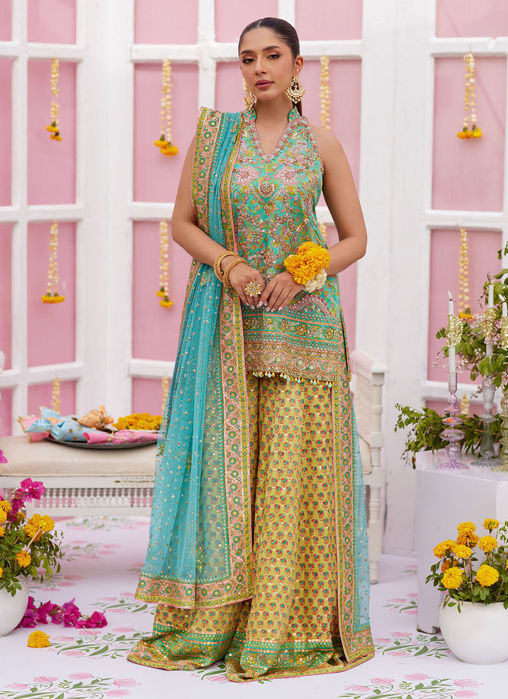 Picture of Ryenna Blockprinted Short Shirt And Dhaka