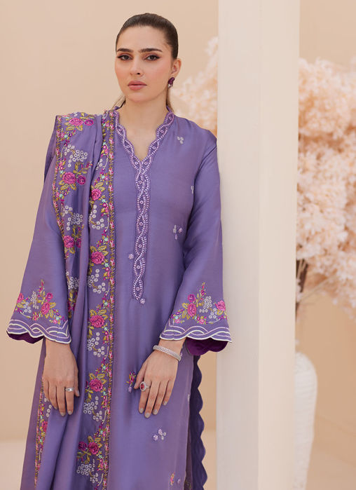 (Goldie Grape Silk Shirt and Dupatta )PANTS only