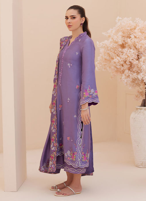 (Goldie Grape Silk Shirt and Dupatta )PANTS only