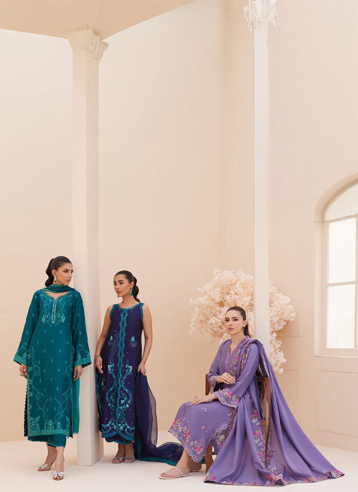 (Goldie Grape Silk Shirt and Dupatta )PANTS only