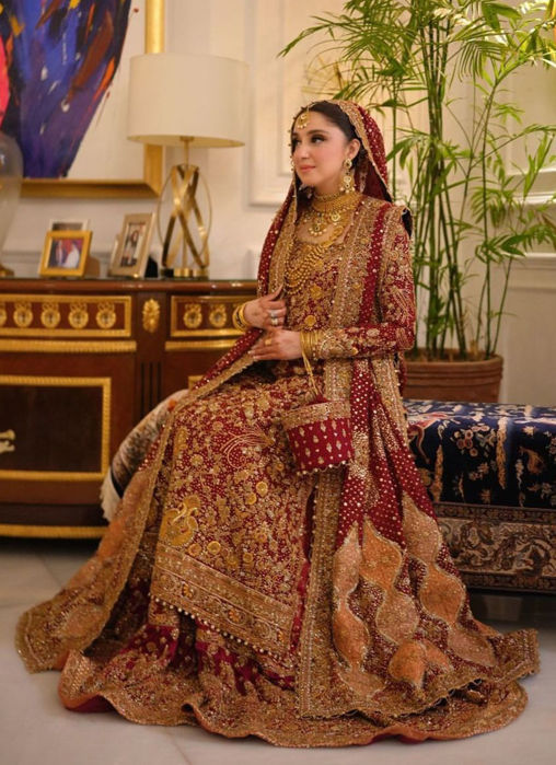 #FarahTalibAziz Bride in The Classic Red