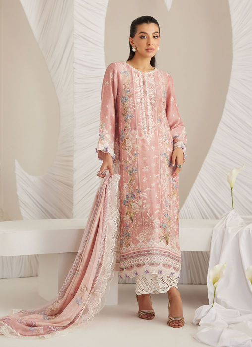 Elara Blush Shirt And Dupatta