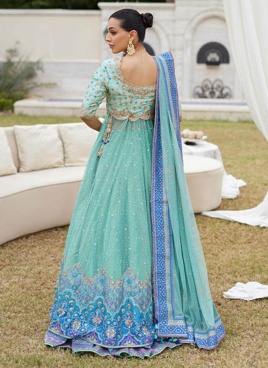 Amani Aqua Ombre Kalidaar