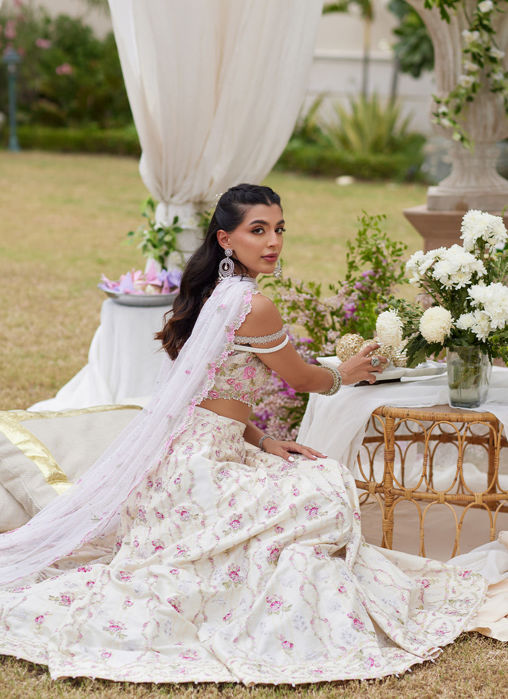 Kaya Ivory Lehnga Choli