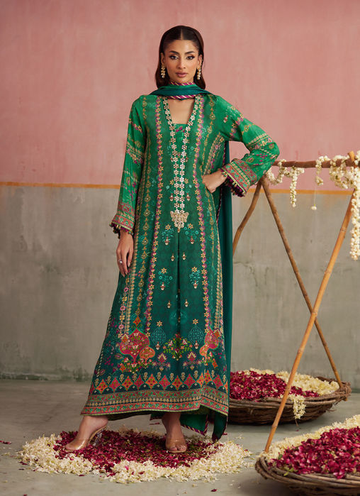 Noemi Jade Shirt And Dupatta