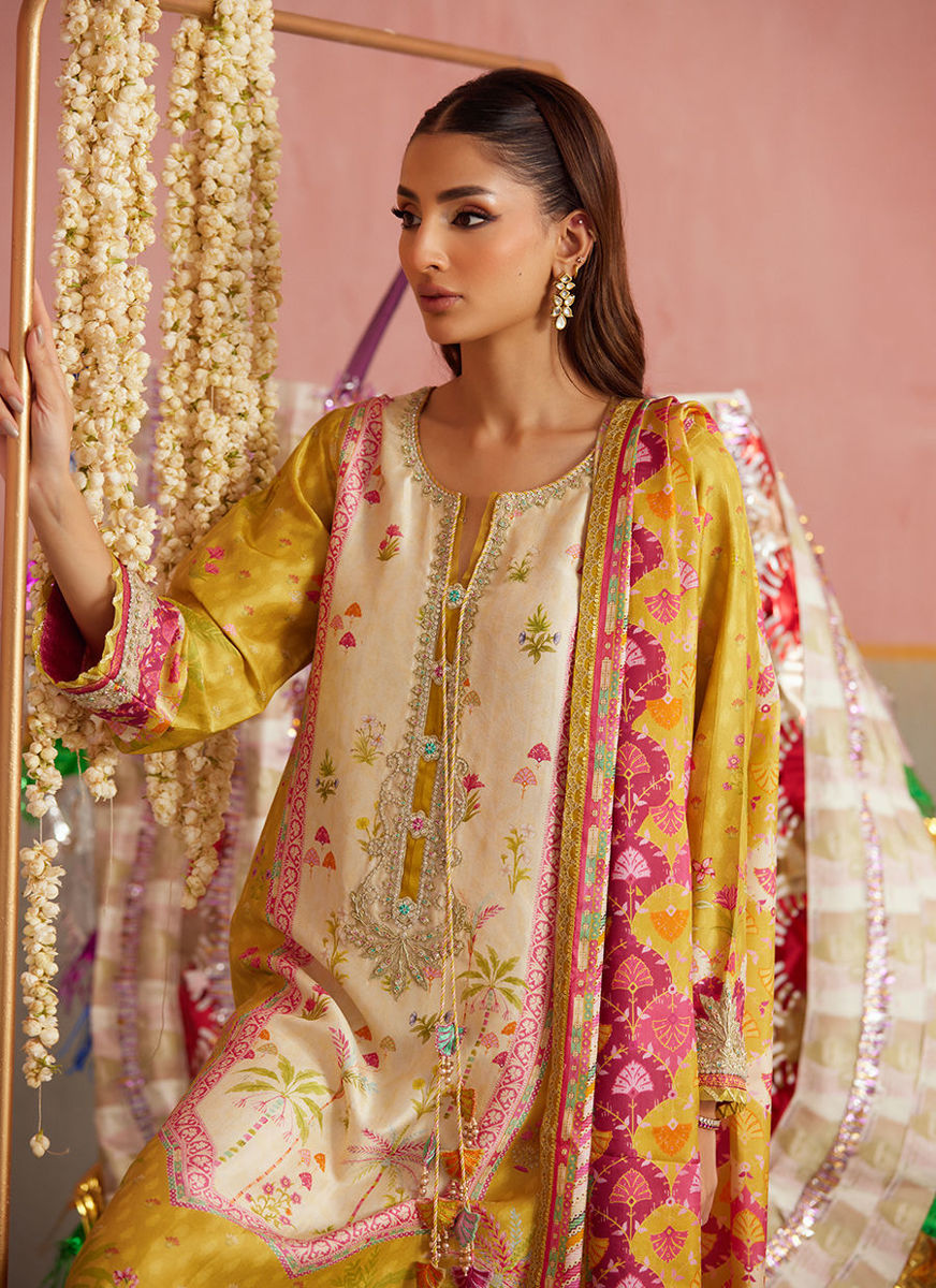 Arabella Kiwi Shirt And Dupatta