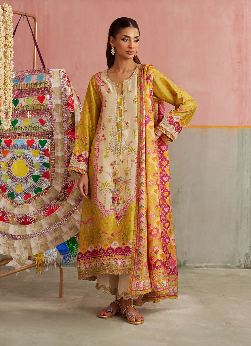 Arabella Kiwi Shirt And Dupatta
