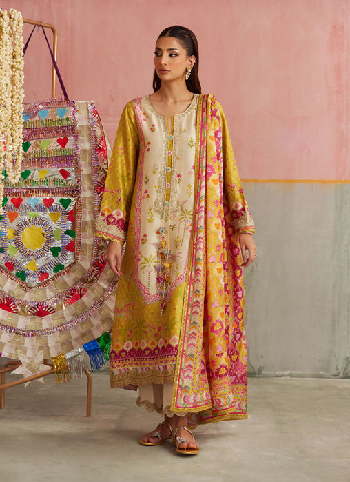Arabella Kiwi Shirt And Dupatta