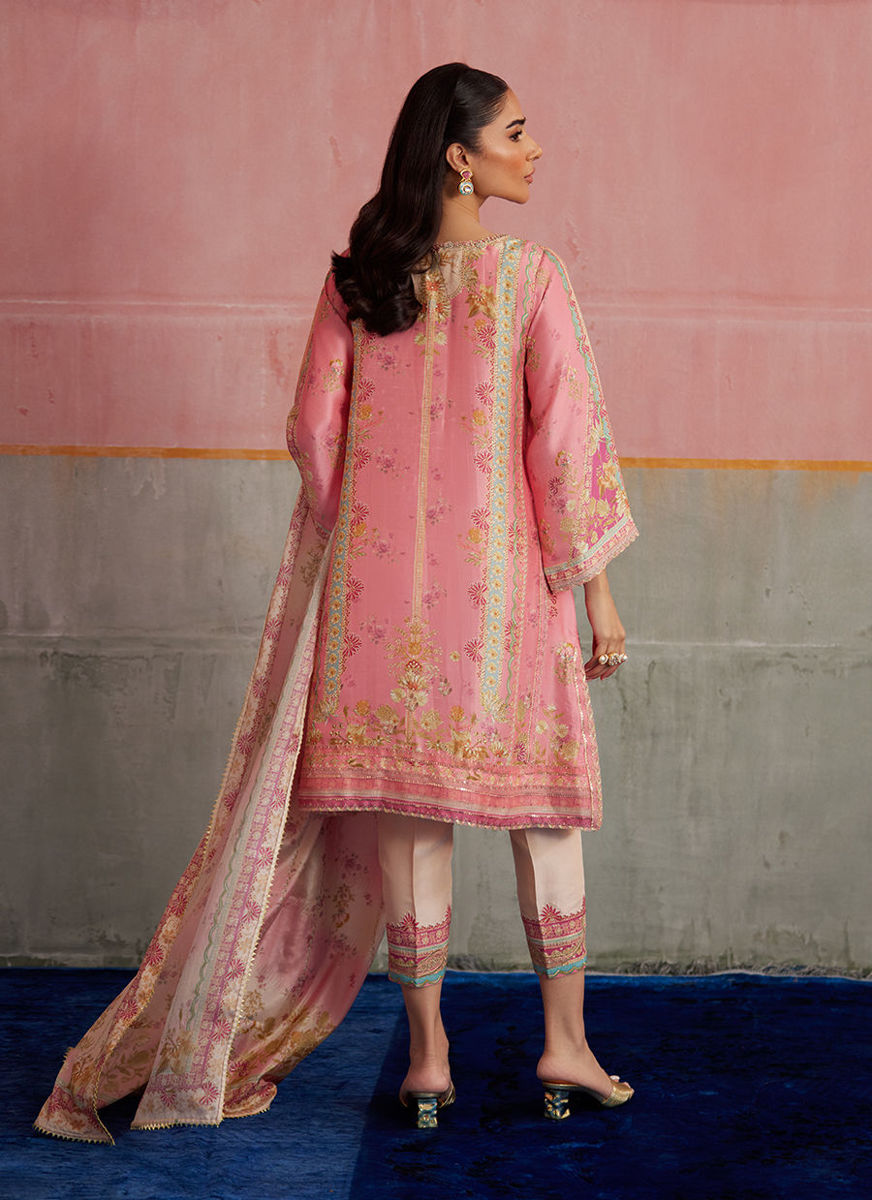 Vic Blush Shirt And Dupatta