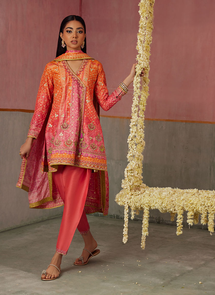 Ananya Ombre Shirt And Dupatta