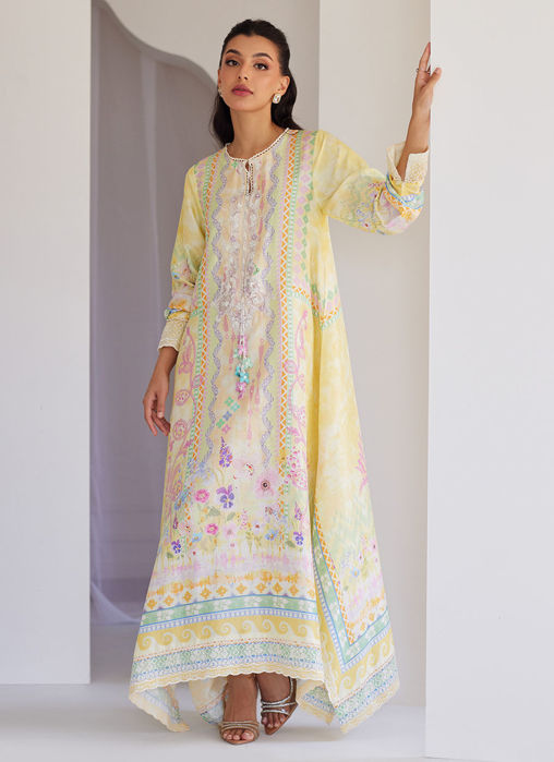 Cali Raw Silk Kaftan