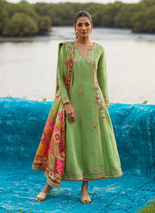 Picture of Elysian Sage Shirt And Dupatta