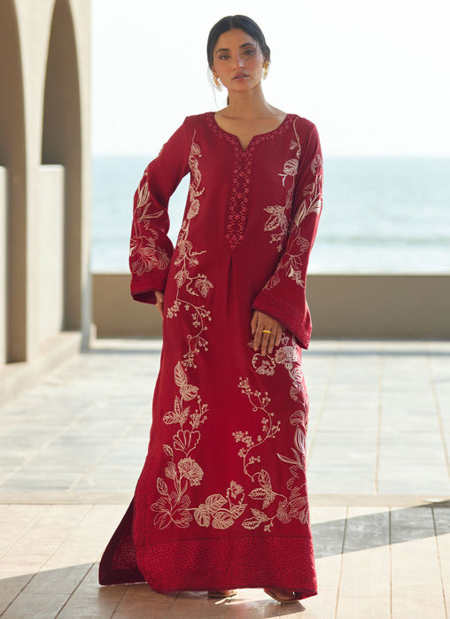 Picture of Siren Scarlett Silk Kaftan