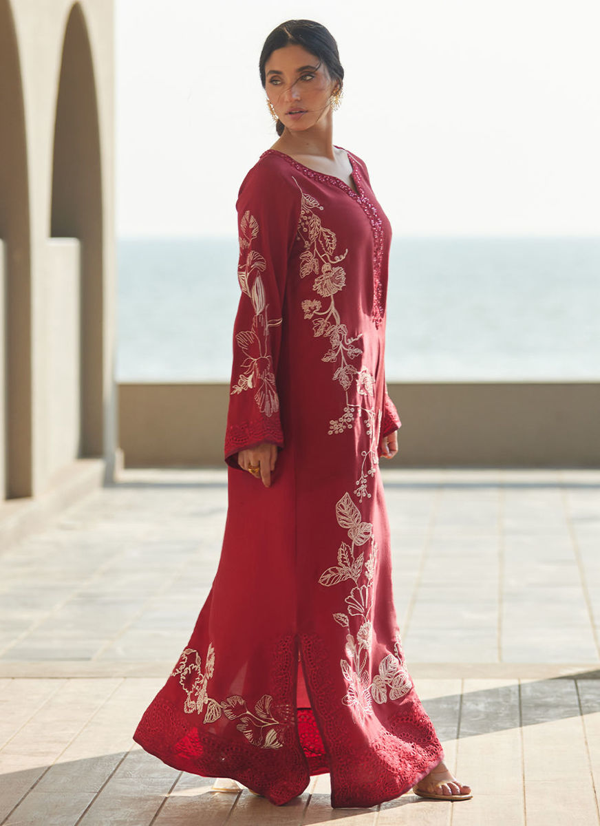 Siren Scarlett Silk Kaftan