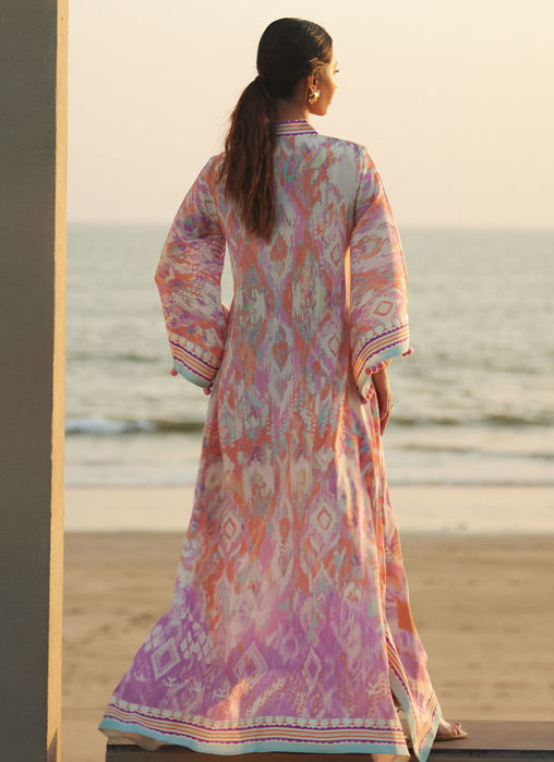 Solana Sunset Crepe Kaftan