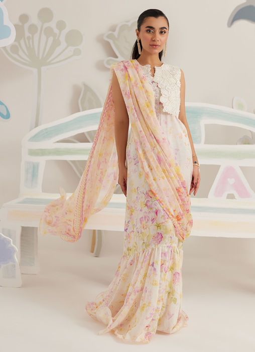 Picture of Airelle Bloom Draped Saree Dress