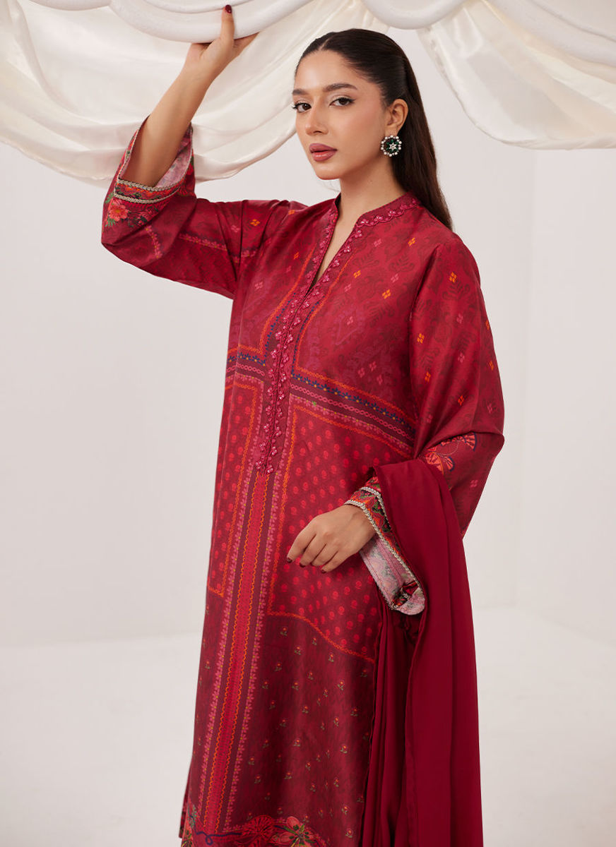 Emberline Shirt And Dupatta