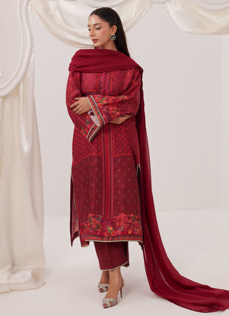 Emberline Shirt And Dupatta