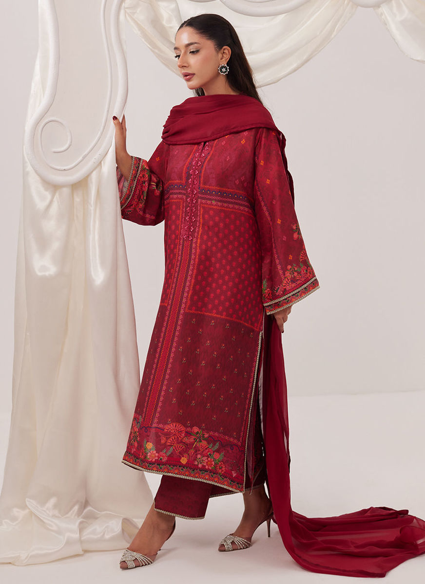 Emberline Shirt And Dupatta