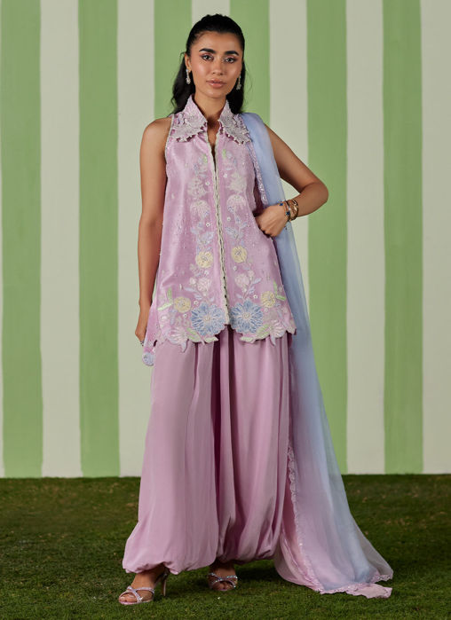 Deeba Jacket With Dupatta And Pants