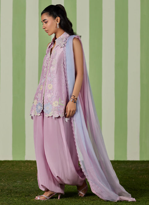 Deeba Jacket With Dupatta And Pants