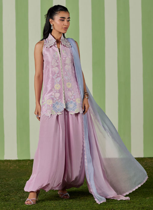 Deeba Jacket With Dupatta And Pants