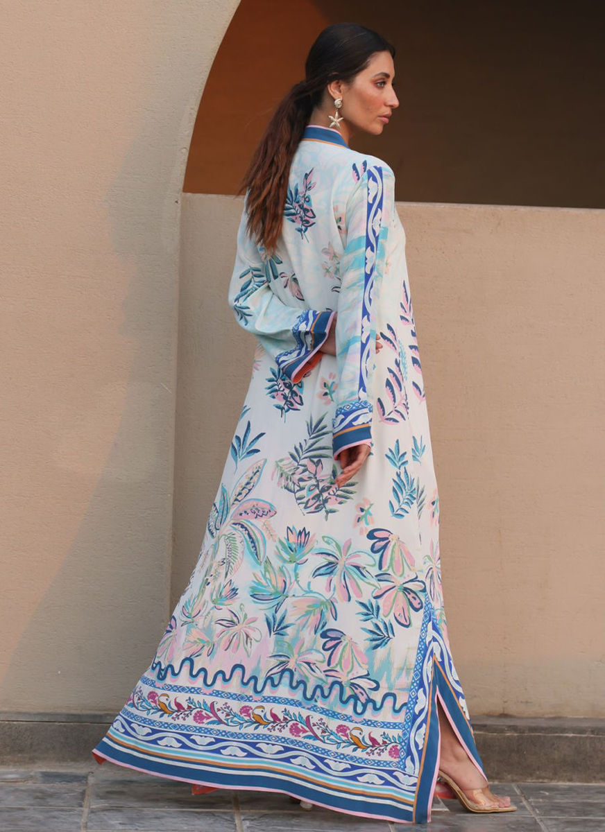 Palmetto Crepe Kaftan